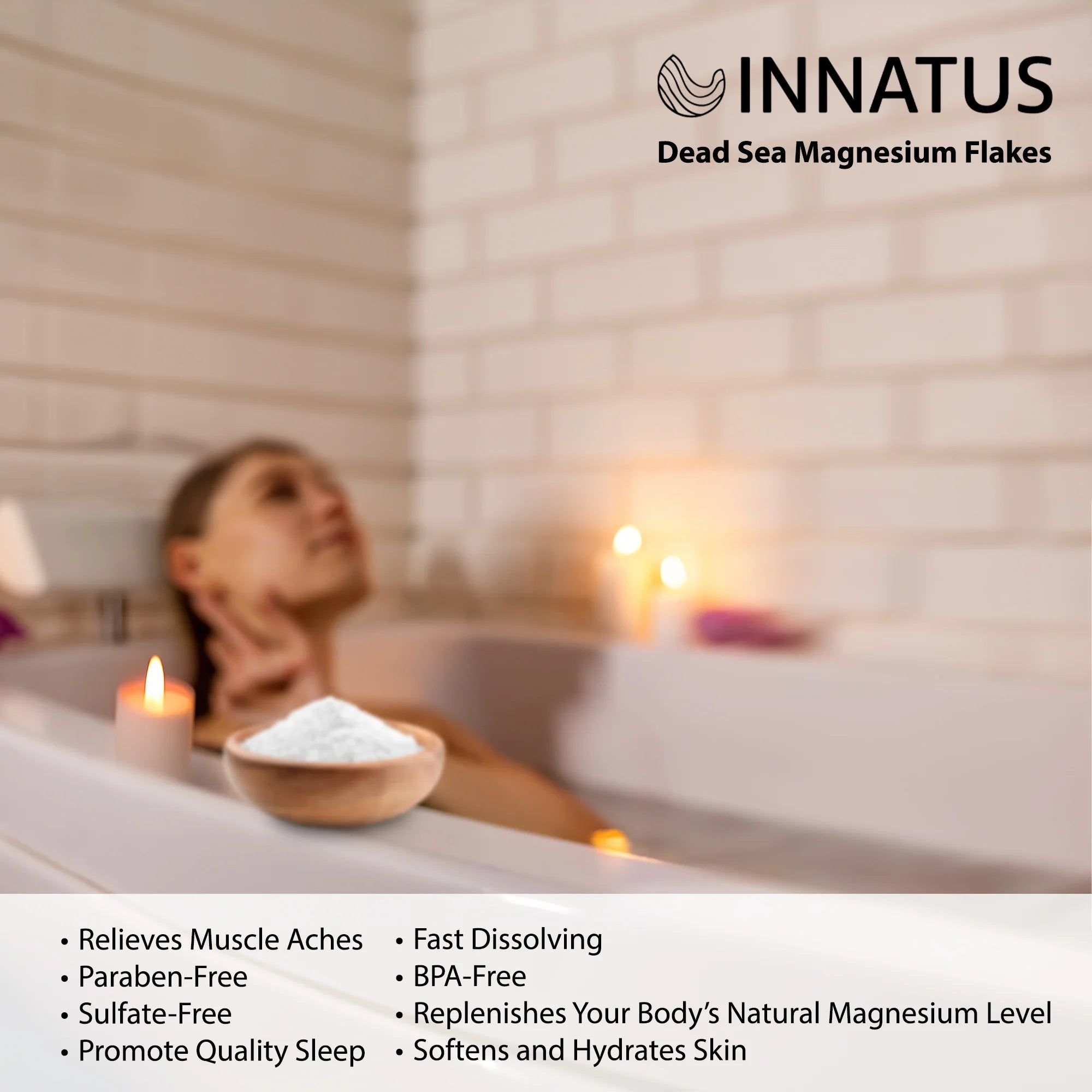 Pure Dead Sea Magnesium Flakes Clarity Soak