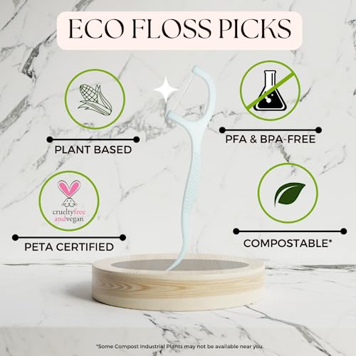 The Future Is Bamboo - Eco Floss Picks - FRESH MINT (6 x 50ct 120)