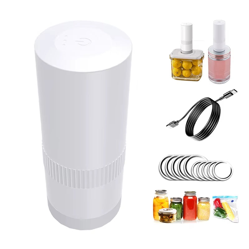 Kitchen Handheld Vacuum Sealer for Food Vaccum Sealing Portable Air Remover for Sous Vide Bags Clothes Storage Bag Containers