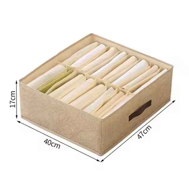 Closets Clothes Organizer Pants Jeans Storage Box Cabinet Organizer Drawers Underwear Socks T-Shirt Wardrobe Storage Organiser