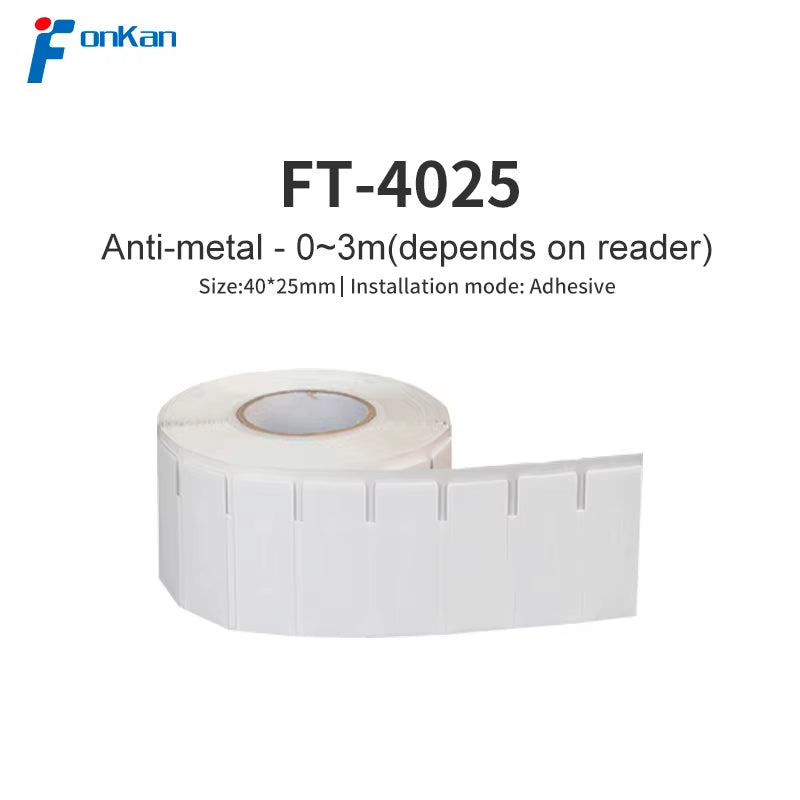 100Pcs  UHF Label 860Mhz 960Mhz Impinj Monza R6P Flexible Printable Anti-Metal RFID Tag