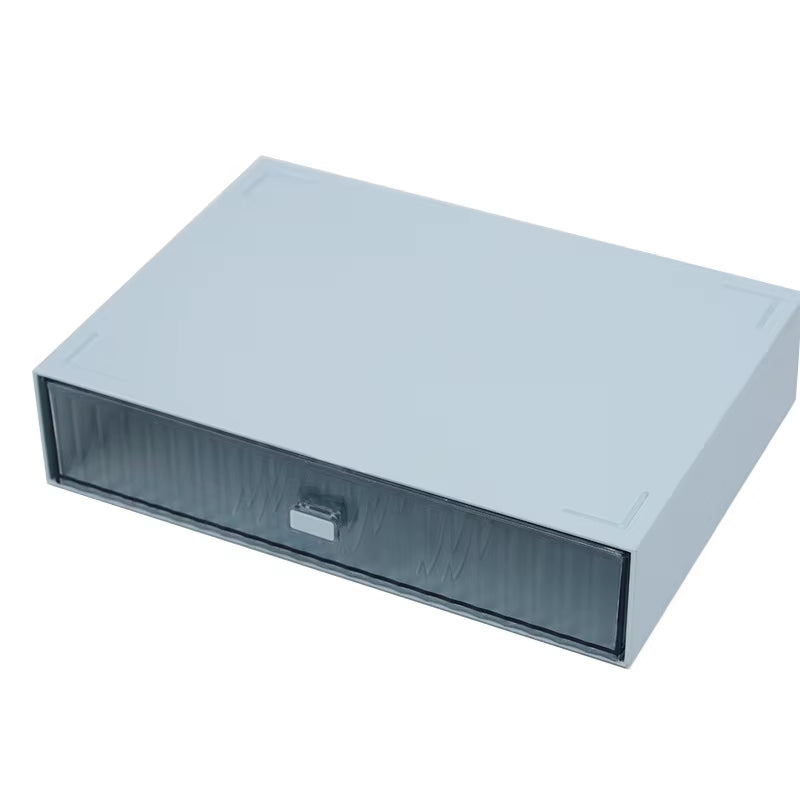 Ins Acrylic Pen Holder Storage Box Desktop Stationery Pen Box Office Transparent Large-Capacity Drawer Makeup Organizer Cosmetic