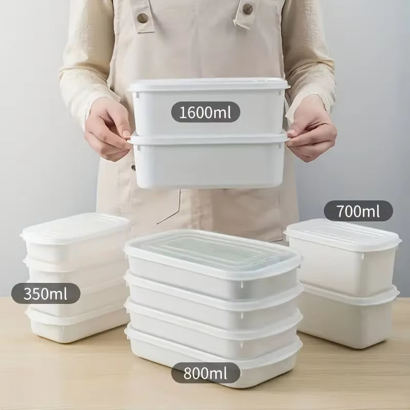 Kitchen Refrigerator Crisper with Scale Frozen Meat Packaging Food Grade Fruit and Vegetable Bento Storage Lunch Boxes Japanes ﻿