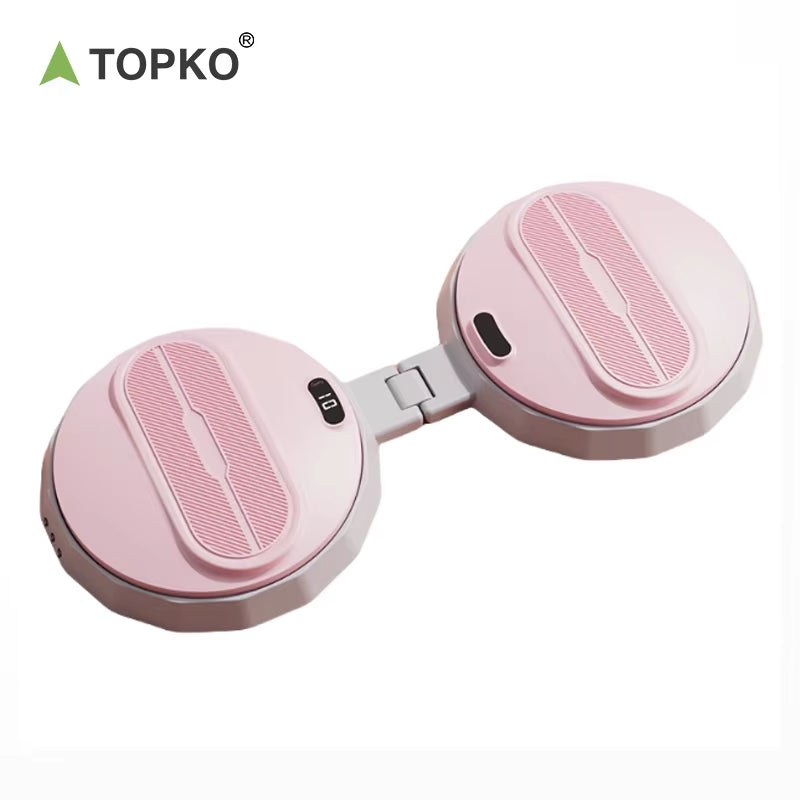 TOPKO Fold Home Body Shaping Waist Twisting Disc Balance Boards ABS Waist Twisting Machine