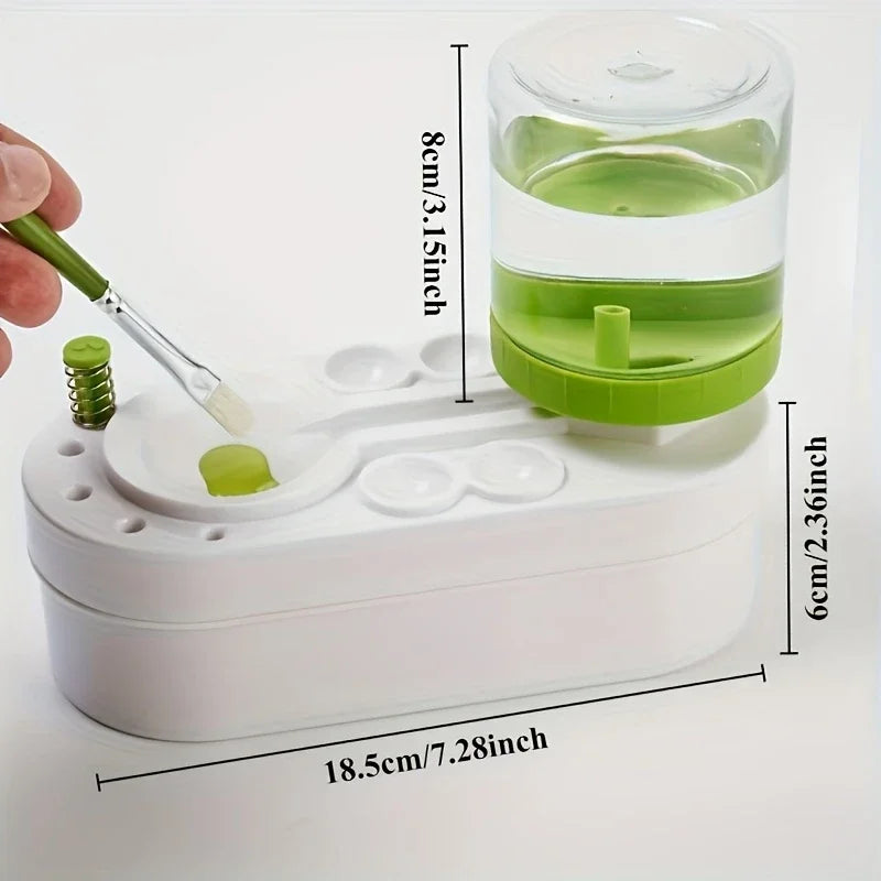 Professional Automatic Paintbrush Cleaning Machine - Recirculating Wash System, Essential for Artists, Watercolor Acrylic Paints