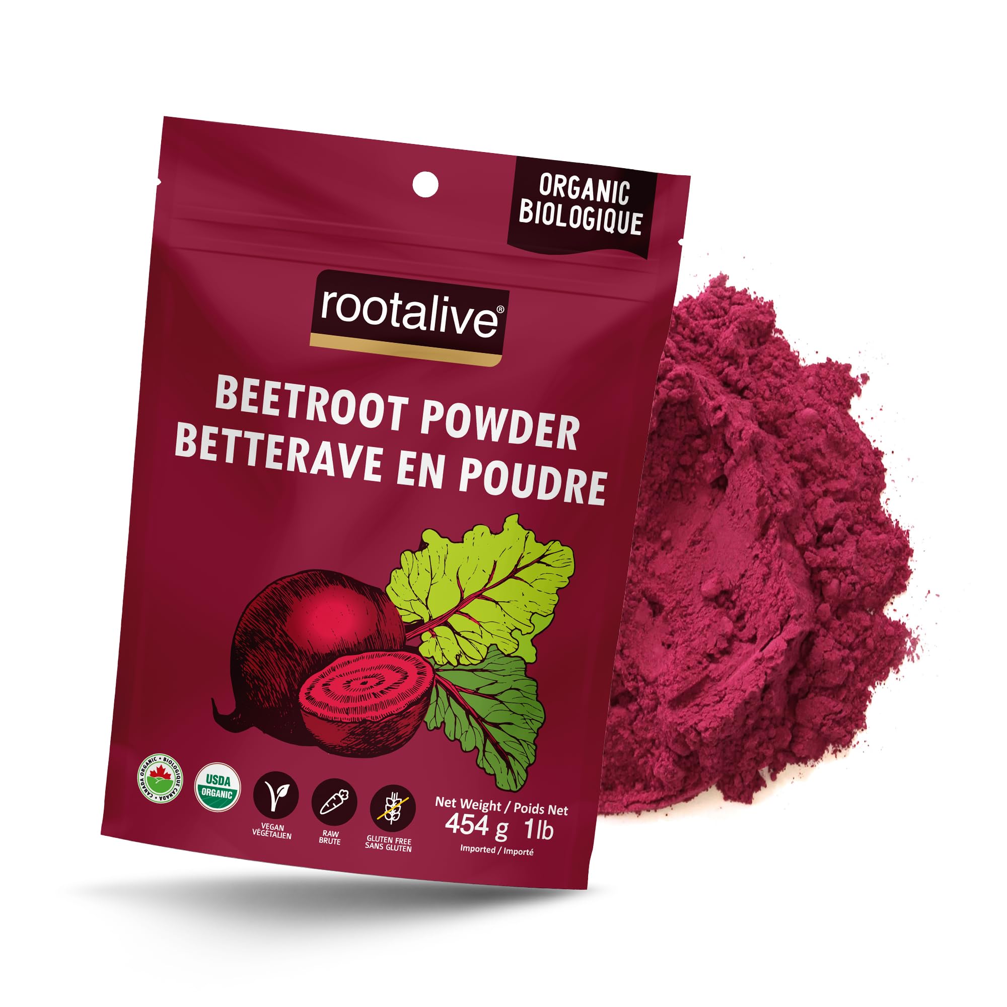 Rootalive - Organic Beetroot Powder - 454g-0