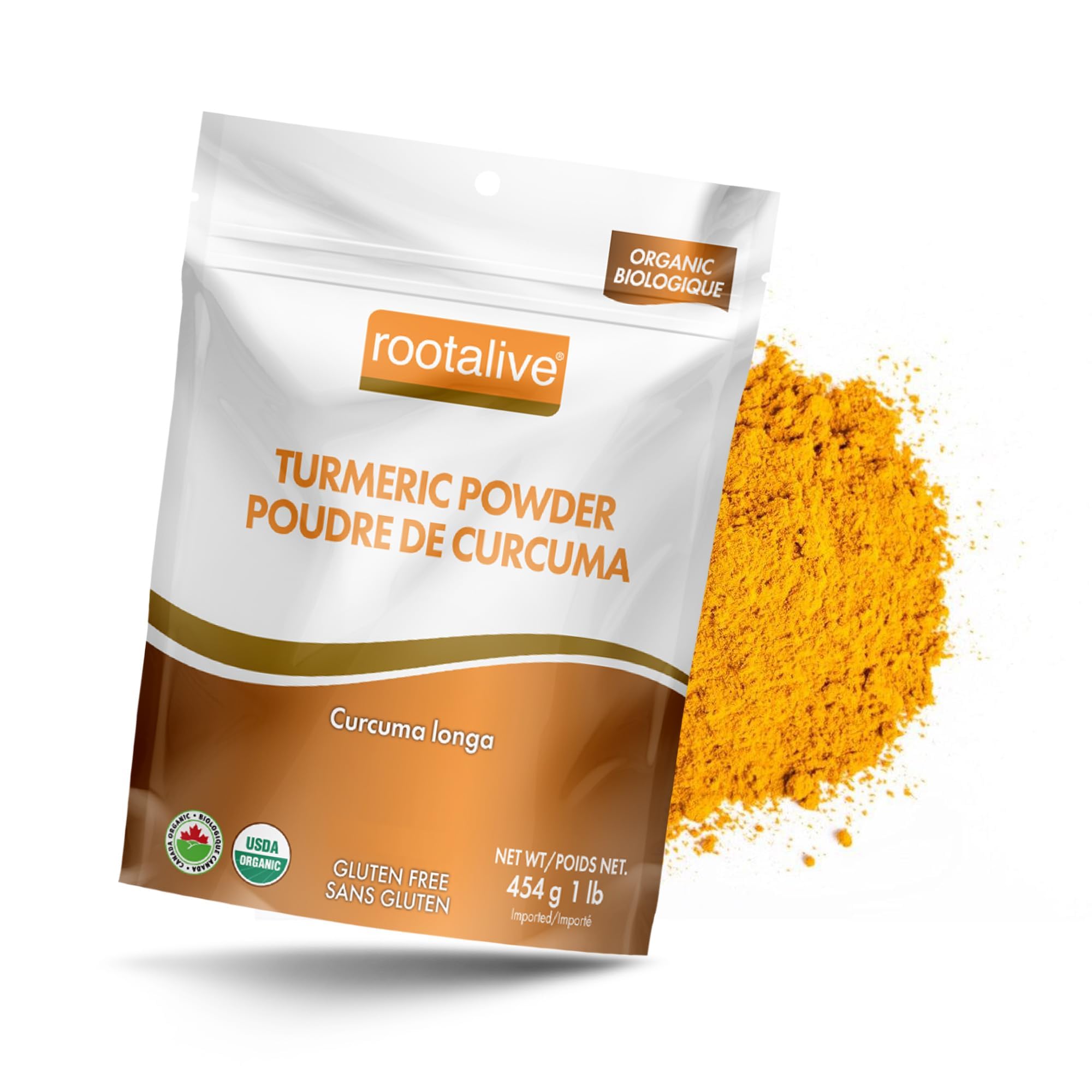 Rootalive - Organic Turmeric Powder - 454g-0