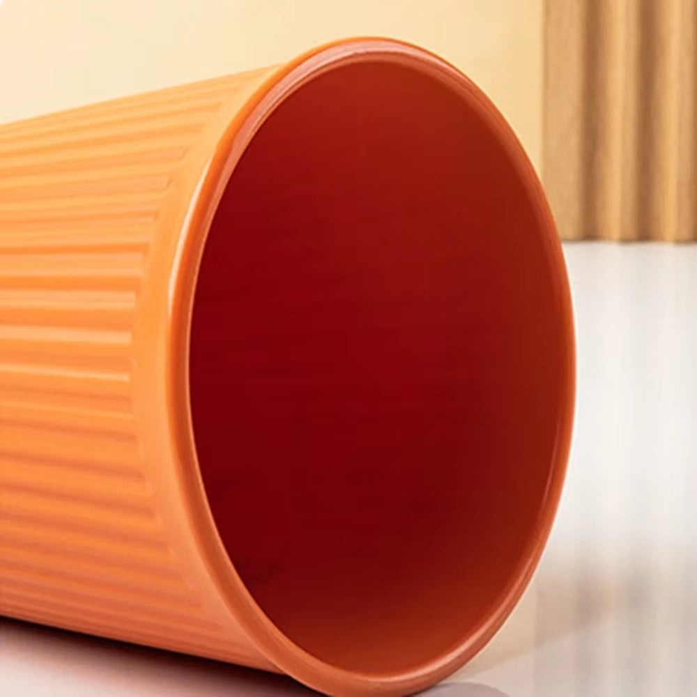 Eco-Friendly Wheat Straw 6Pcs/Set Unbreakable Multi-Purpose Drinking Cups Biodegradable round Toothbrush Cup Bpa-Free