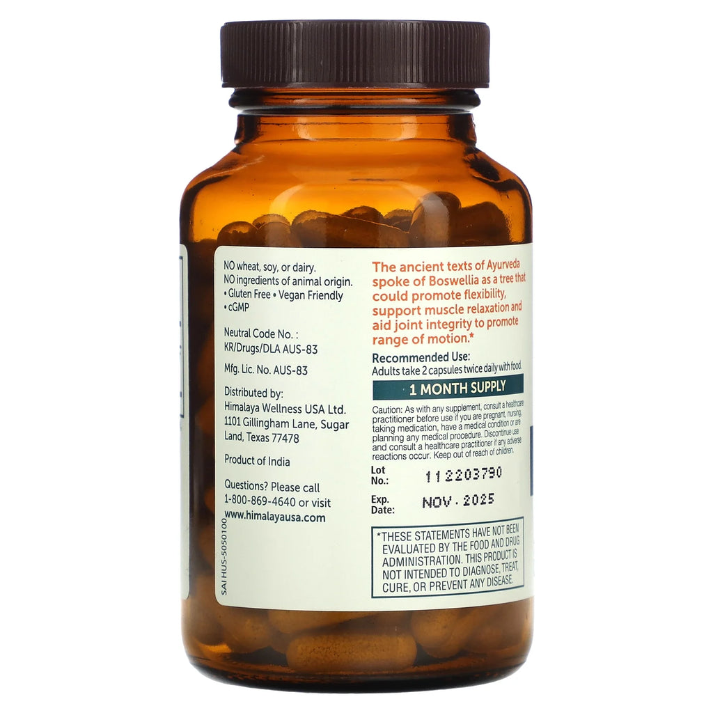 Boswellia, Joint Support for Mobility and Flexibility, 120 Capsules, 1 Month Supply