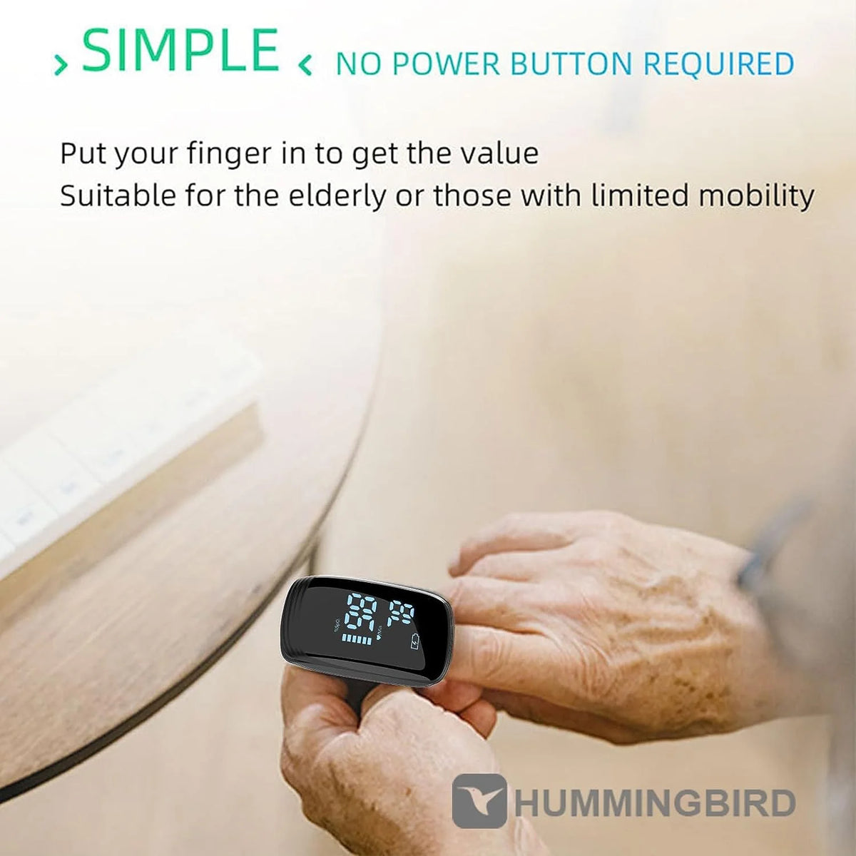 Pulse Oximeter Fingertip, Pulse Oximeter with Rechargeable, Oxygen Meter Finger Pulse Oximeter, Fingertip Blood Oxygen Saturation Monitor Rechargeable, Accurate Fast Spo2 Reading for Sports