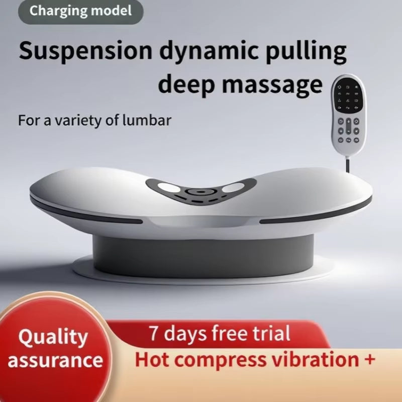 New Upgrade Air-Lip Stretch Low Frequency Thermal Vibration Waist Massage Heeling Spot Left and Right Swing + up and down Tracti