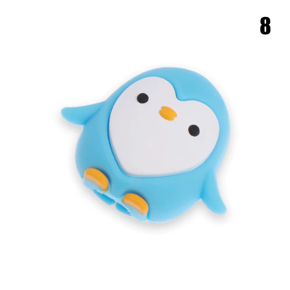 Cartoon Insect Shape Wire Cord Protector Silicone Case Data Line Cover Cute Animal Wired Earphone USB Charger Cable Protectors