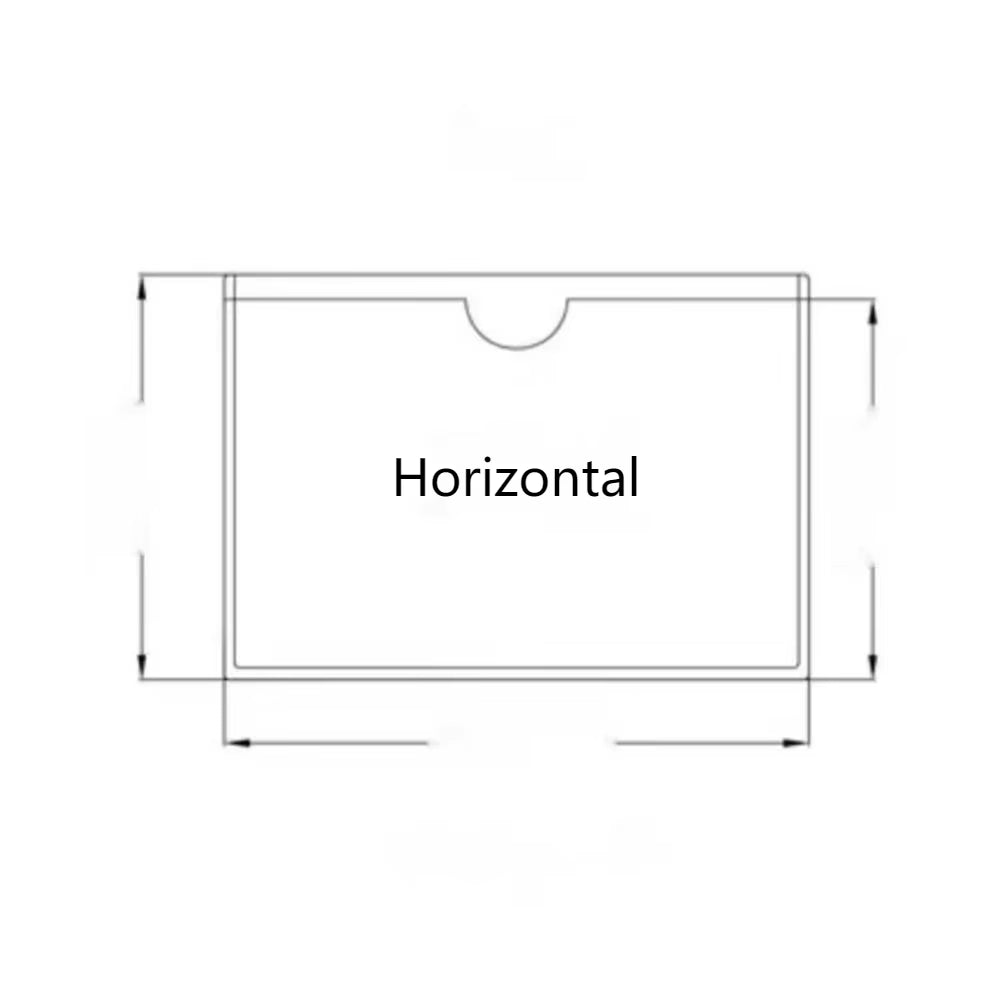 10PCS Adhesive Vinyl Pouch Tag PVC Envelope Self-Adhesive Sign Holder Ticket Sleeves Plastic Price Card Label Nameplate Pockets