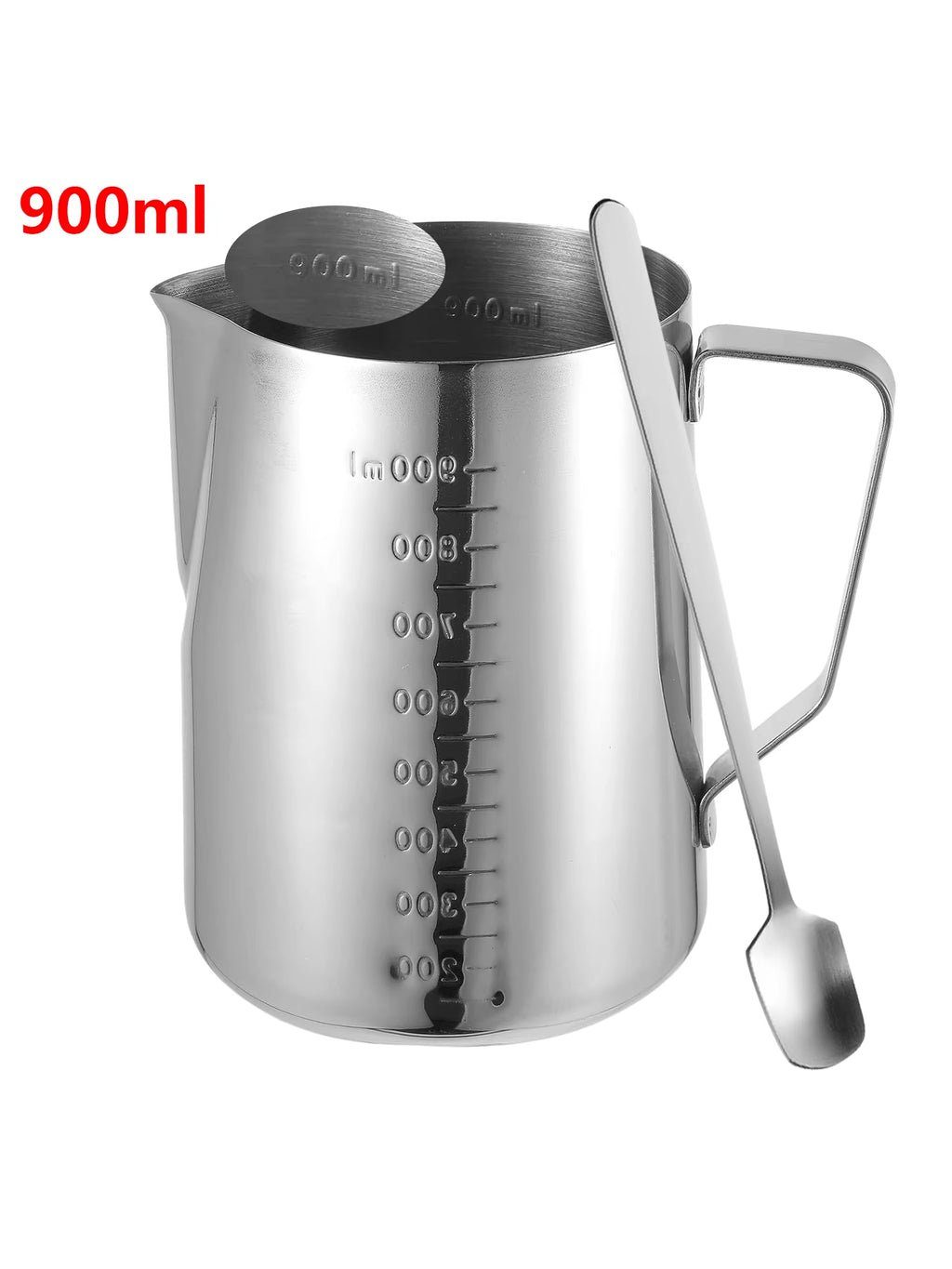 900Ml Candle Wax Melting Pot with High Spoon - Stainless Steel Candle Making Pot and Spoon - Candle Wax Melting Pot for Candle Making Supplies - Candle Melting Pot for Melting Wax - Candle Pouring Pot