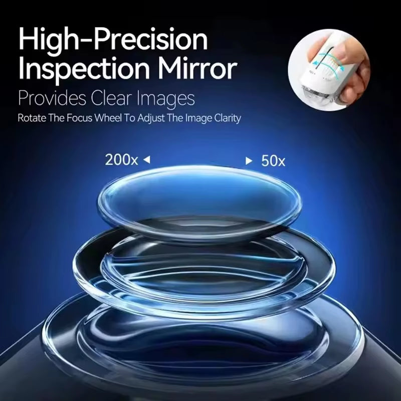 Electron Dermatoscope Scalp Camera Detection Professional Facial Skin Analyzer Machine Digital Microscope Pores Magnifier NEW