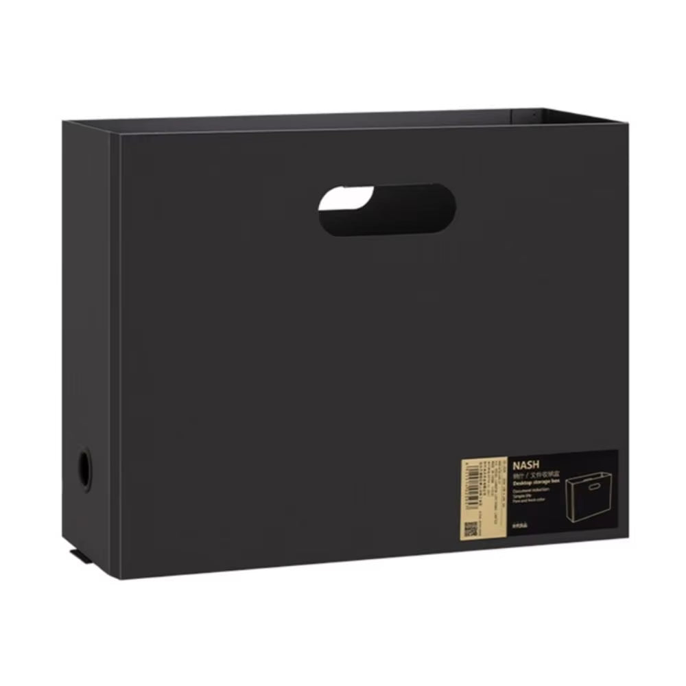 Gifts Plastic File Box Large Capacity Foldable A4 Storage Box Stationery Supplies Foldable Desk Organizer
