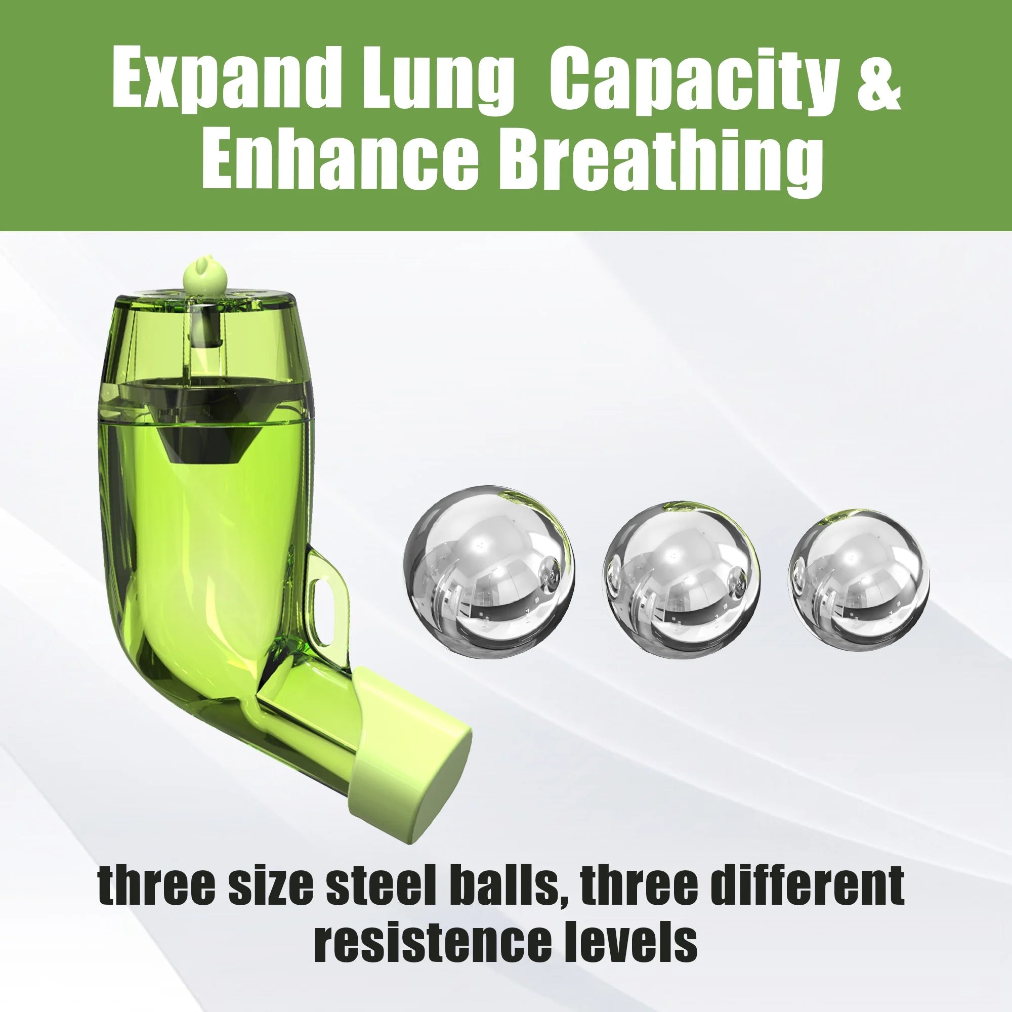 Respiratory Muscle Trainer Mucus Removal Device Lung Exerciser Expander Clear Mucus from Airway