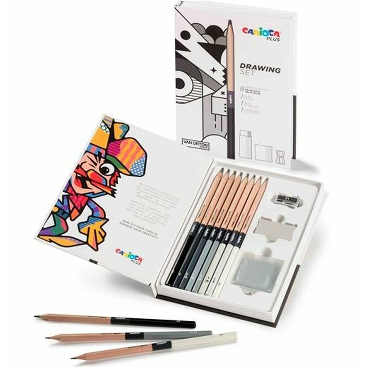 Drawing Set Carioca PLUS DRAWING (6 Units)-1