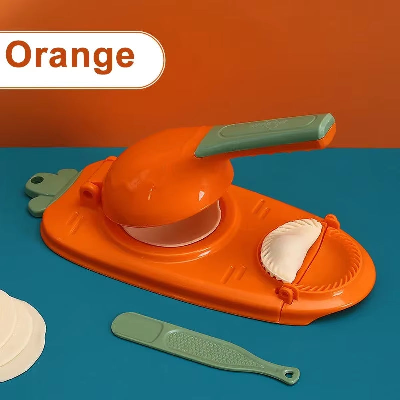 2 In1 Dumpling Maker Wrapper Presser Kit Manual Labor-Saving Dumplings Dough Molder Machine Kitchen Gadget Apple Pie Baking Tool