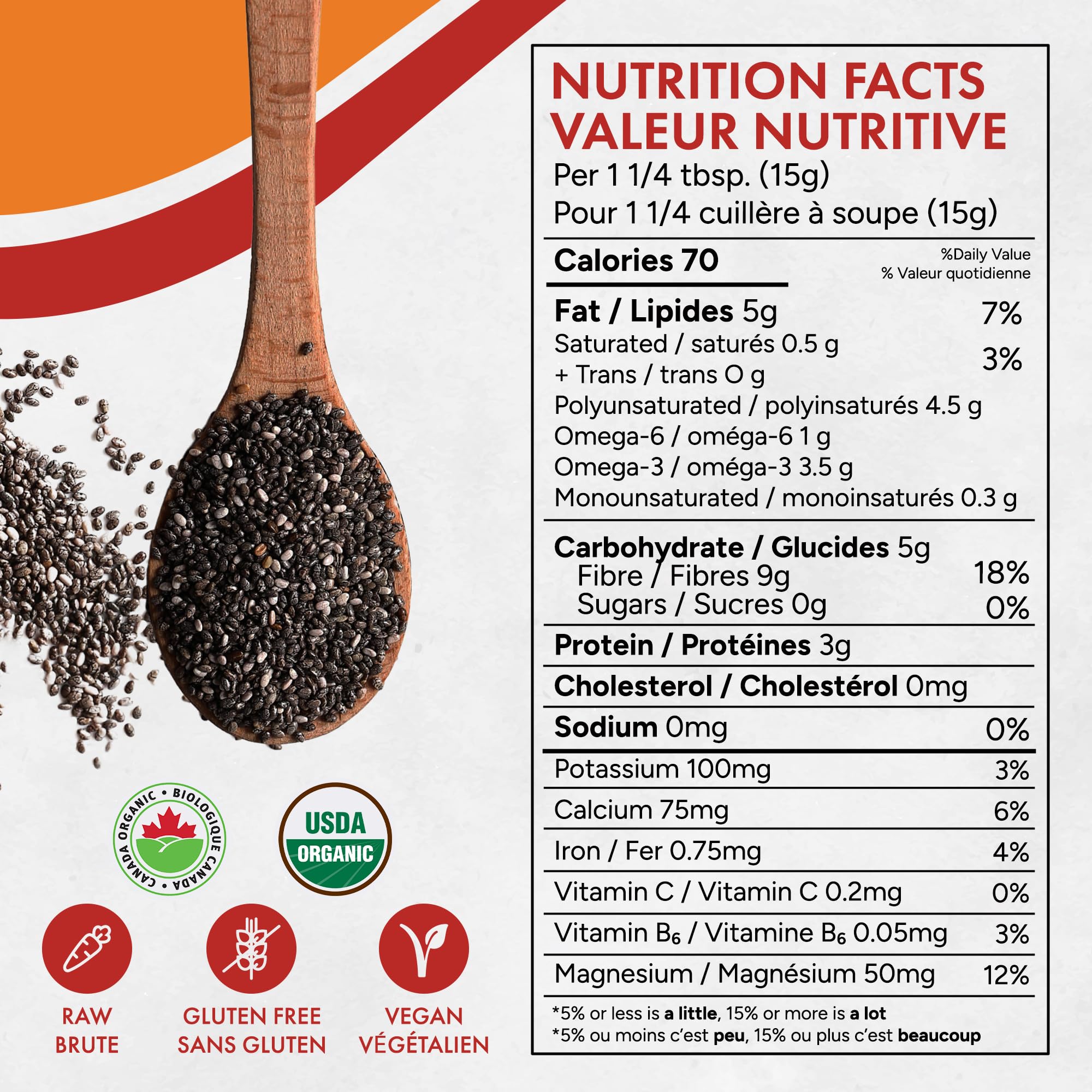 Rootalive - Organic Chia Seeds - 2lbs-1