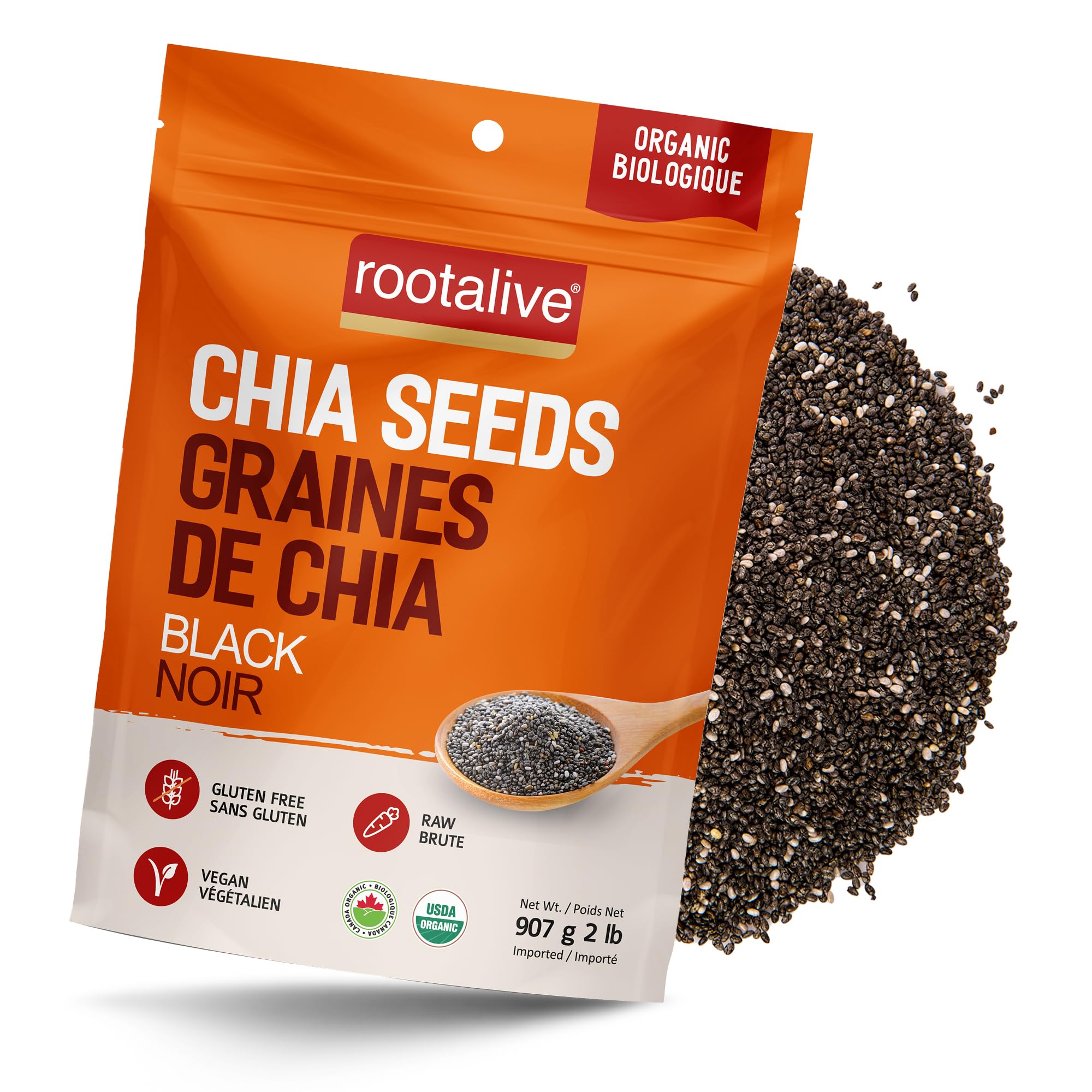 Rootalive - Organic Chia Seeds - 2lbs-0