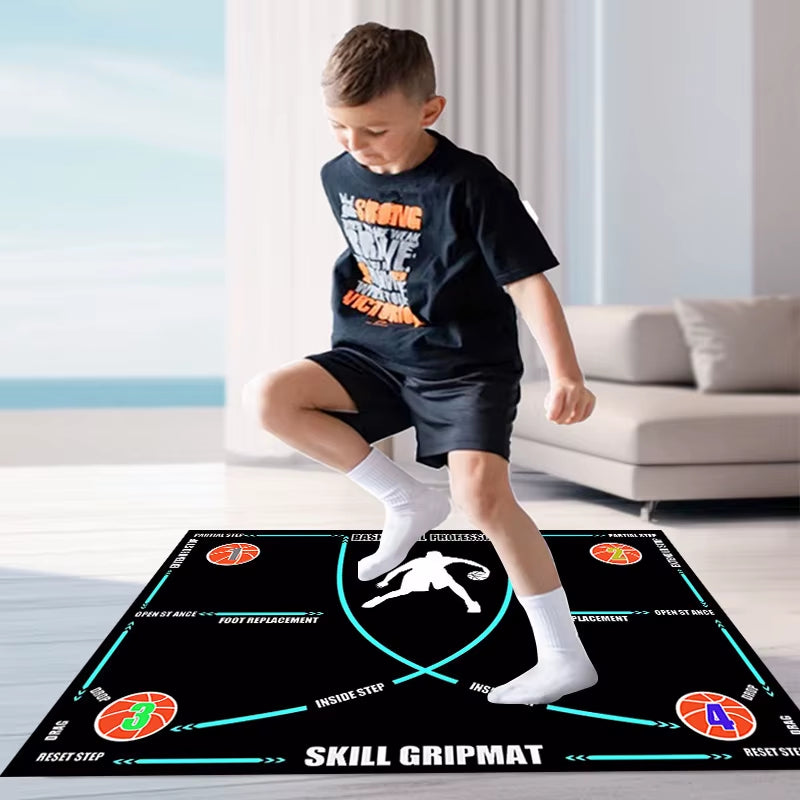 Basketball Train Mat Non Slip Soundproof Material Children Adolescents Indoor Ball Control Training Dribbling Drill Thickening