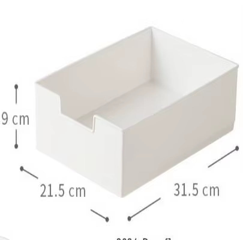 Plastic Pull Out Cabinet Drawer Organizer, Expendable Slide Out Kitchen Storage Shelves, Desk Storage Rack for Office