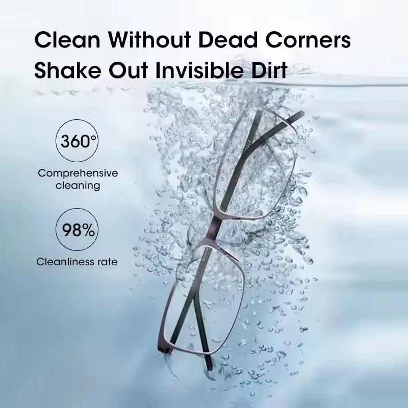 Ultrasonic Cleaners Machine 500ML Glasses Jewelry Deep Cleaning High-Frequency Vibration Cleaning Multifunctional Tool Household