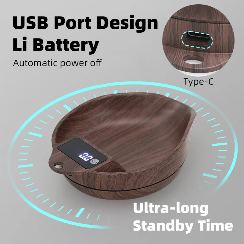 Coffee Scale Electronic Bean Measuring Scale ABS Espresso Weighing Display Tray Spray 0.1G Kitchen Barista Accessory