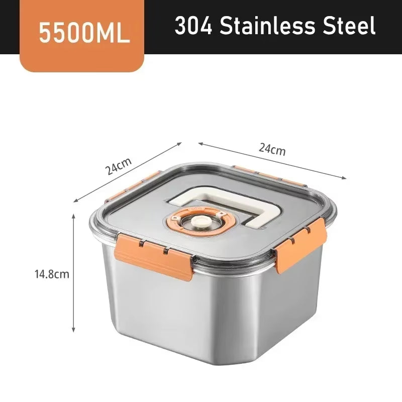 Vacuum Food Storage Box Fresh-Keeping Canister Sealed Storage Container Large Capacity Food Dispenser Kitchen Storage Box