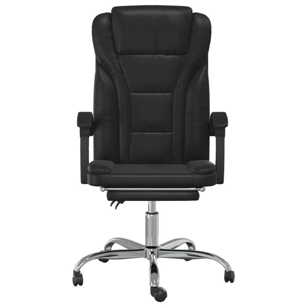 NNEVL Reclining Office Chair Black Faux Leather-2