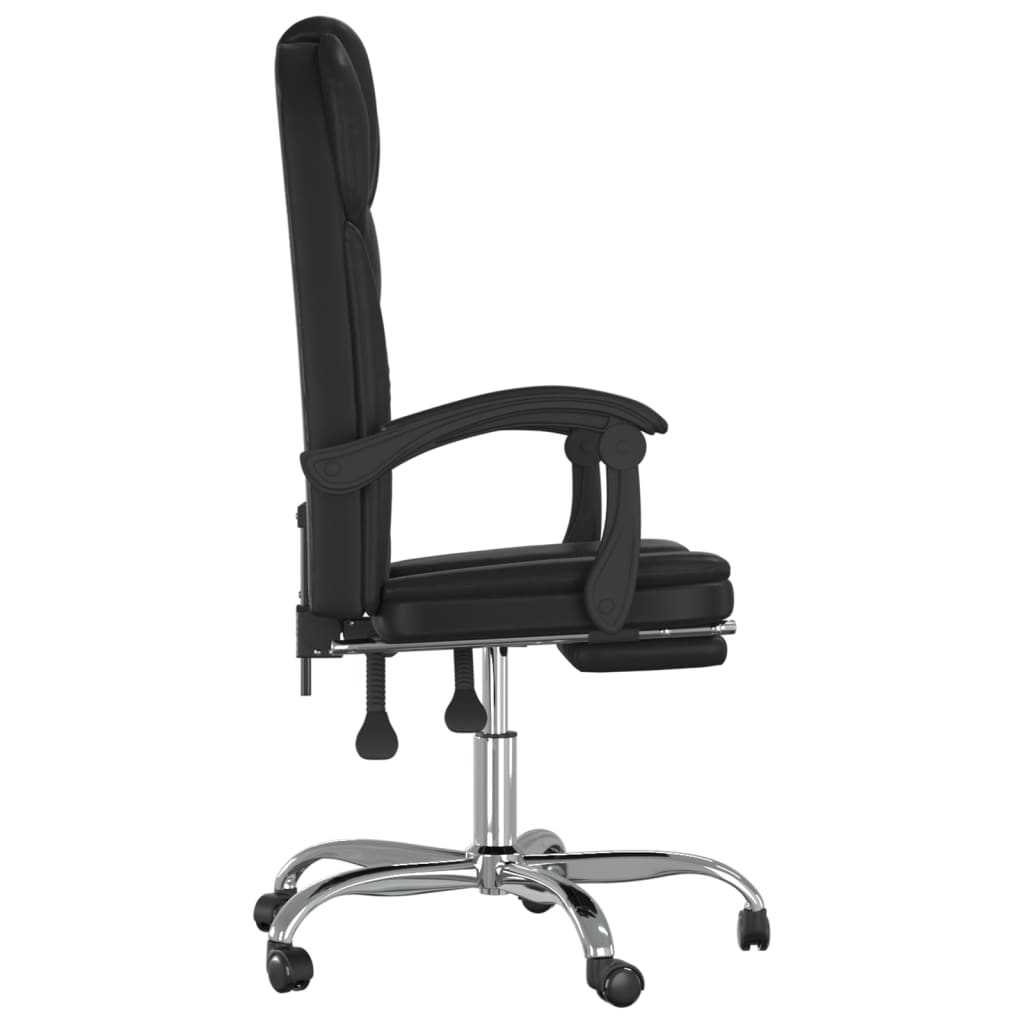 NNEVL Reclining Office Chair Black Faux Leather-3