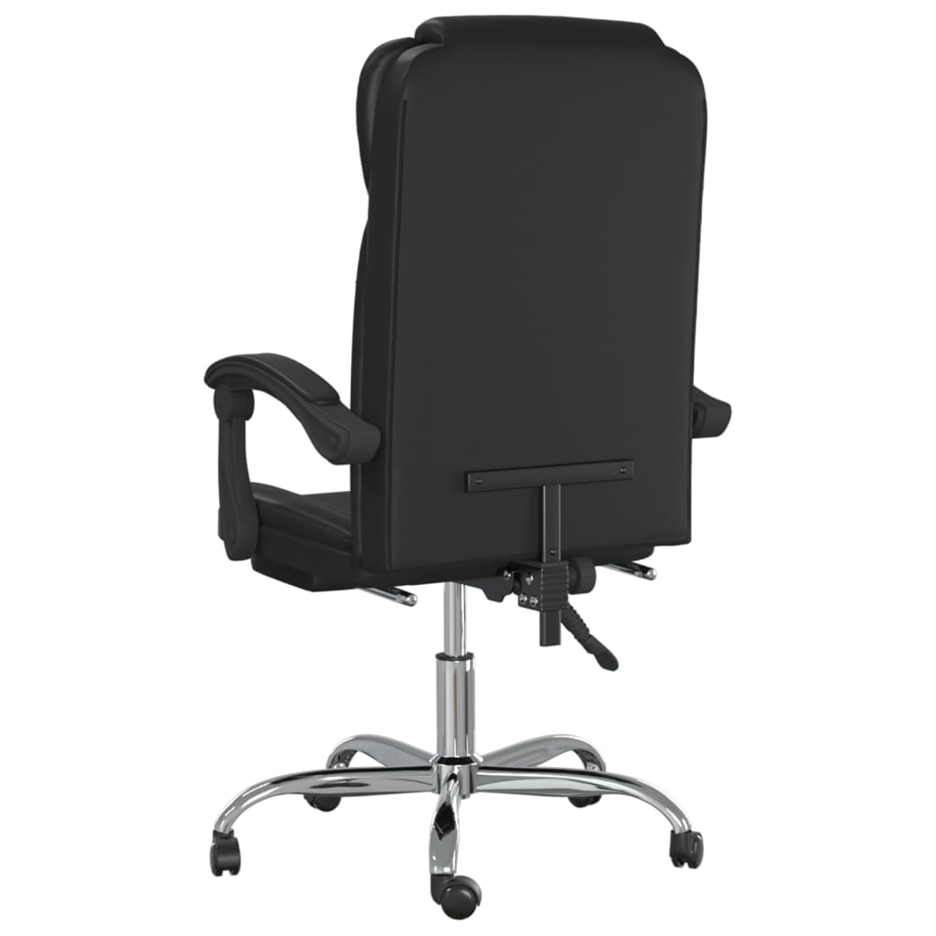 NNEVL Reclining Office Chair Black Faux Leather-4