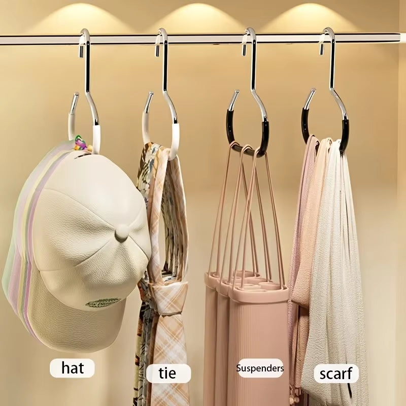 Versatile Manganese Steel round Hook Perfect for Hats Ties Scarves & Bags Strong Load-Bearing Non-Deformable Wall Hooks Heavy