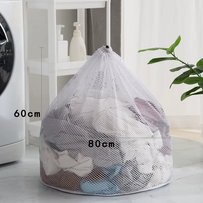 Large Washing Laundry Bag Mesh Organizer Net Dirty Bra Socks Underwear Shoe Storag Wash Machine Cover Clothes