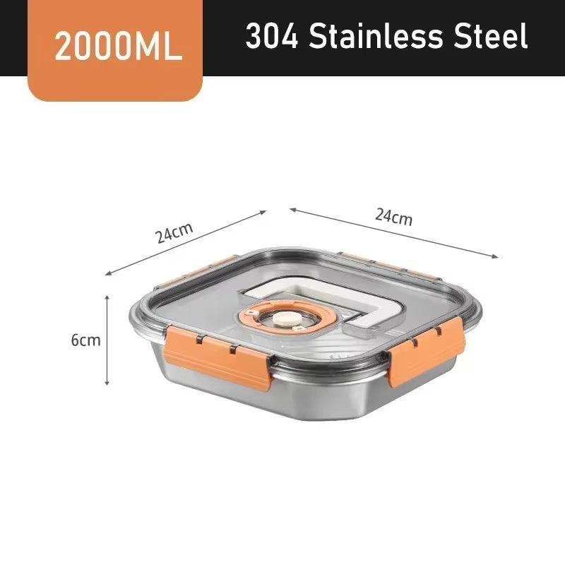 Vacuum Food Storage Box Fresh-Keeping Canister Sealed Storage Container Large Capacity Food Dispenser Kitchen Storage Box