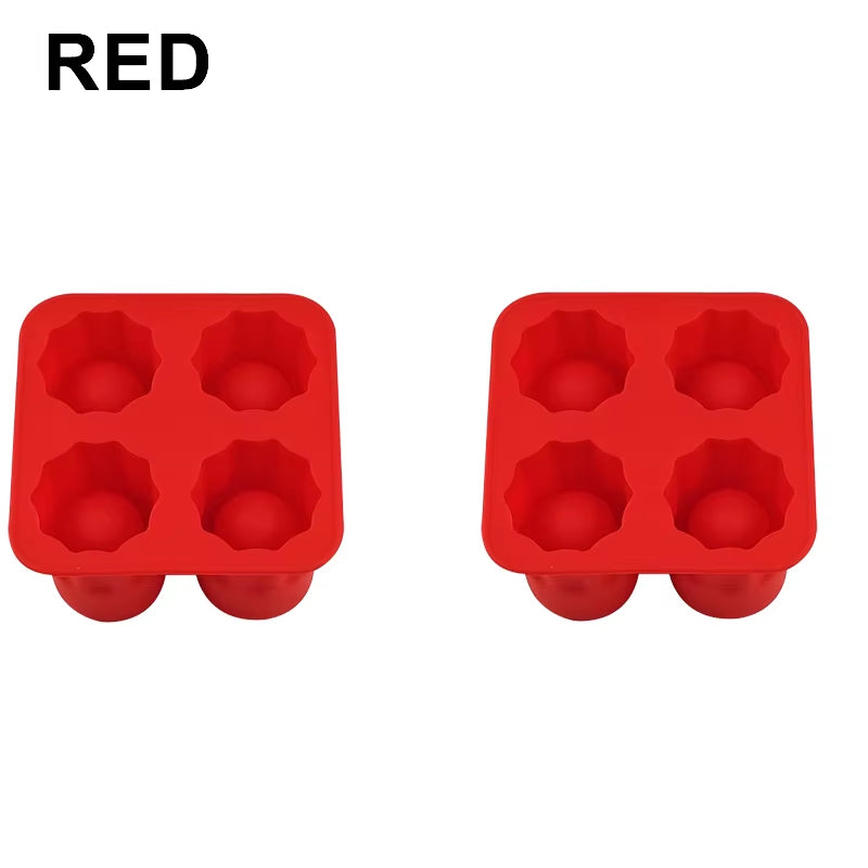 Ice Cup Cube Tray Mold Makes Shot Glasses Ice Mould Novelty Gifts Ice Cube Tray Summer Drinking Tool Ice Shot Glass Mold