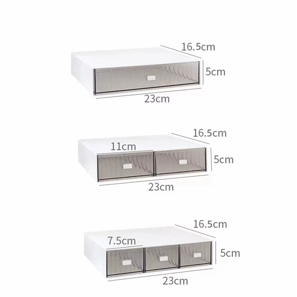 Ins Acrylic Pen Holder Storage Box Desktop Stationery Pen Box Office Transparent Large-Capacity Drawer Makeup Organizer Cosmetic