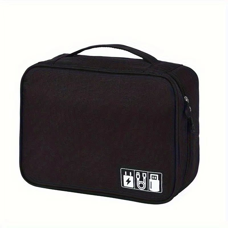 Portable Cable Storage Bag Waterproof Digital Electronic Organizer USB Data Line Charger Plug Storage Bag Travel Cable Organizer