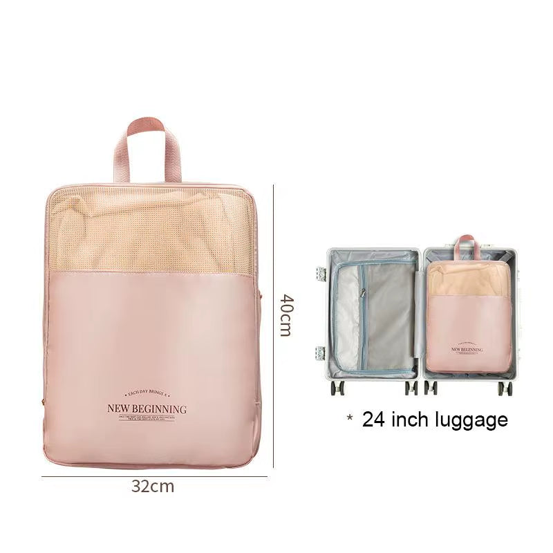 Travel Compression Packing Cube Travel Bag Luggage Organizer Travel Essentials Carry on Luggage Compression Storage Organizer