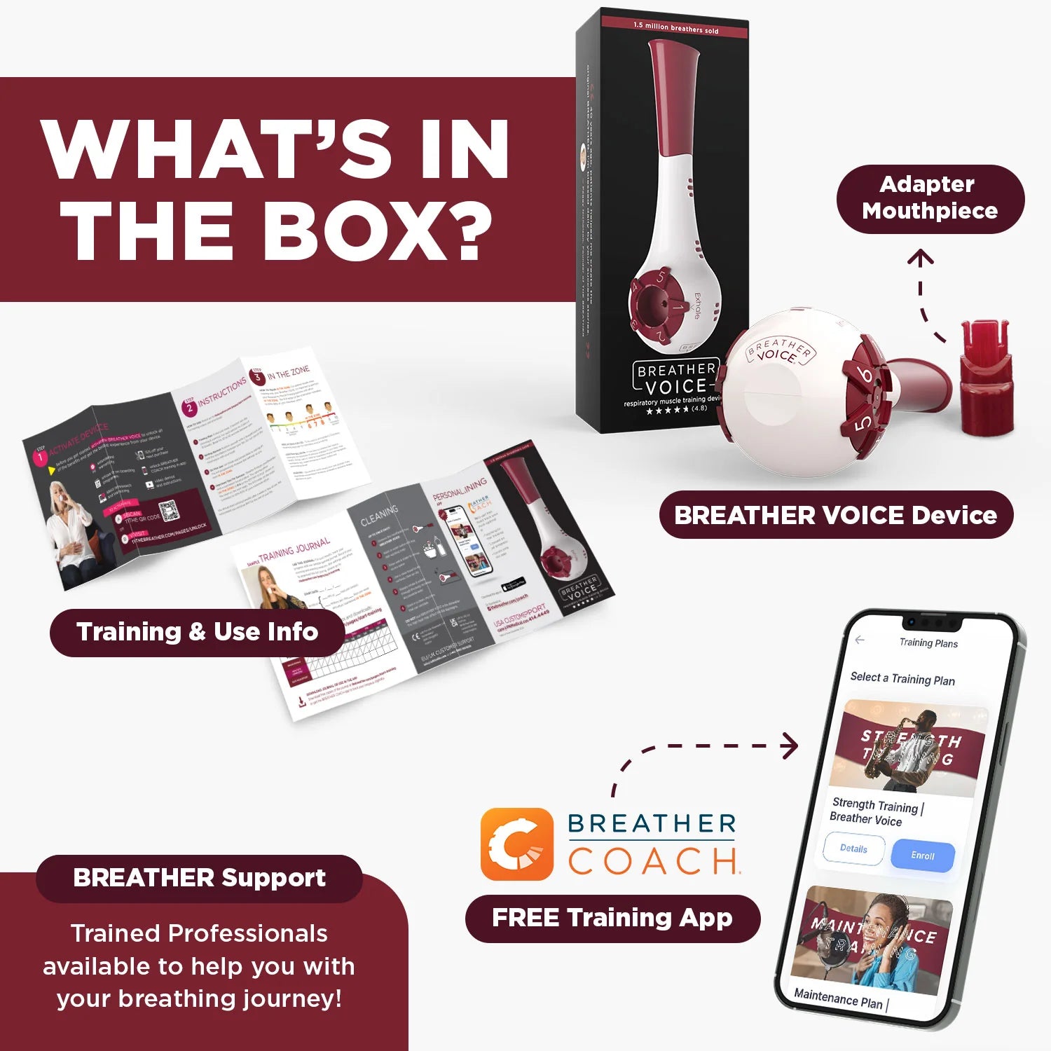 BREATHER VOICE - Combined Respiratory Muscle Trainer