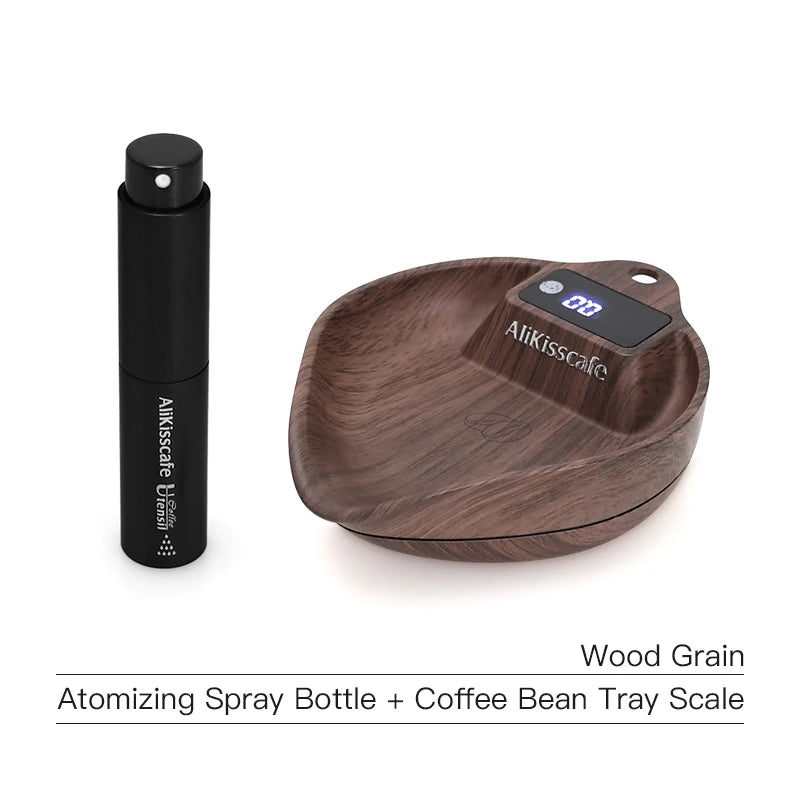 Coffee Scale Electronic Bean Measuring Scale ABS Espresso Weighing Display Tray Spray 0.1G Kitchen Barista Accessory