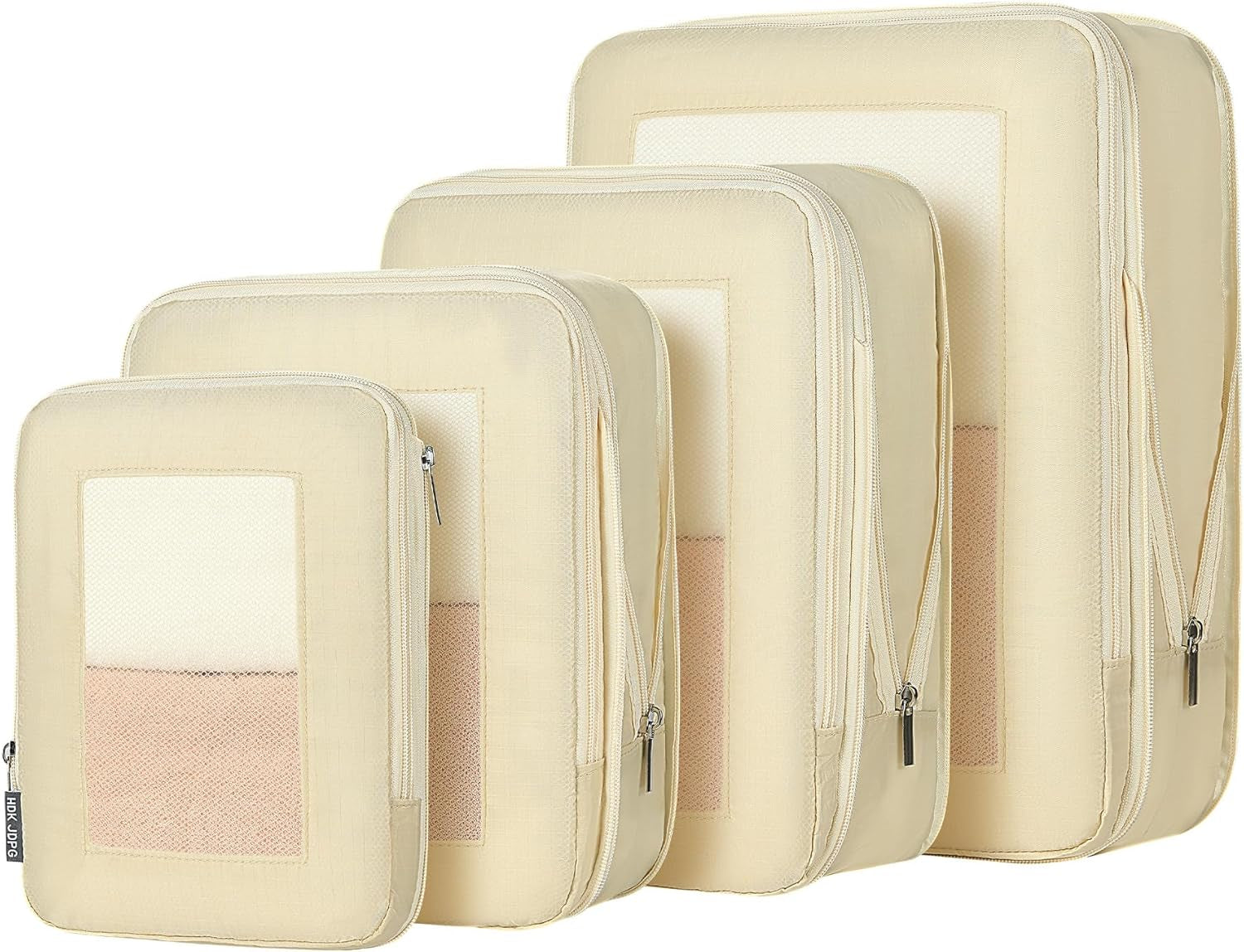 4 Set Compression Packing Cubes Travel for Suitcases,Comp