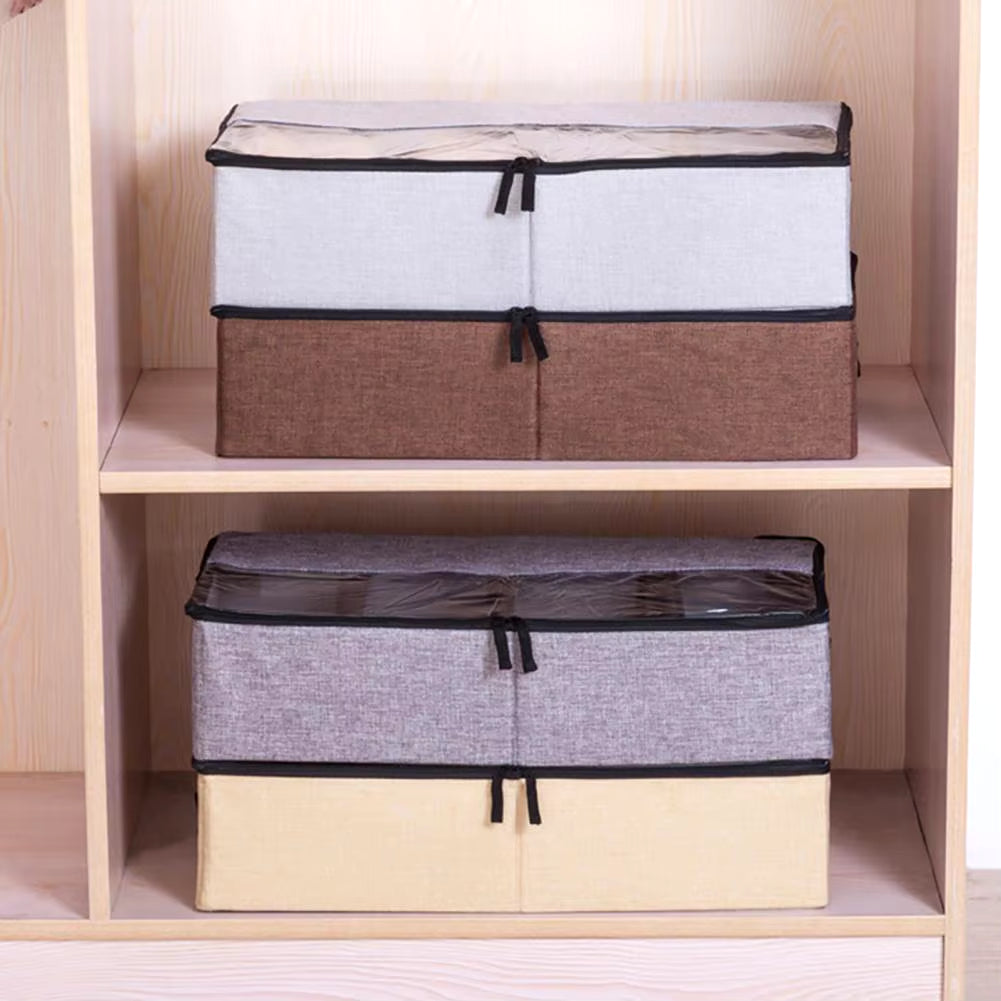 Transparent Creative Shoe Cabinet Dust-Proof Foldable Multi-Grids Shoes Storage Bag Organizer Holder Box under Bed Closet