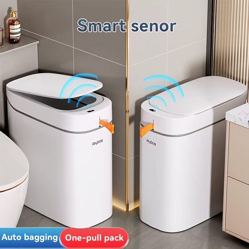 Smart Sensor Garbage Bathroom Trash Can Automatic Adsorption Bag Household Toilet Induction Waterproof Garbage Can Home Supplies