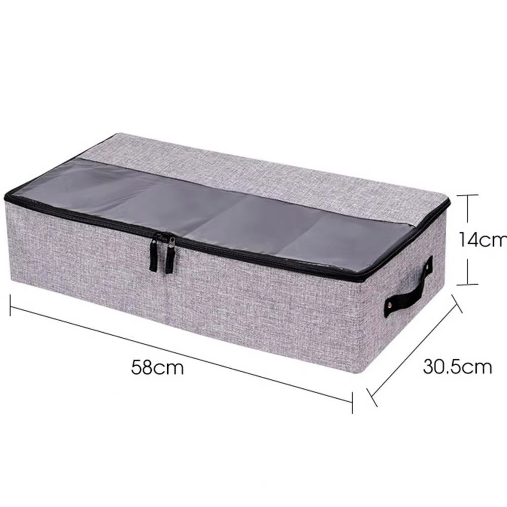 Transparent Creative Shoe Cabinet Dust-Proof Foldable Multi-Grids Shoes Storage Bag Organizer Holder Box under Bed Closet