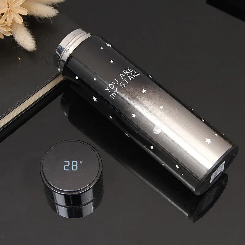 Smart Stainless Steel Thermal Bottle Display Temperature Thermal Mug Food Thermos for Tea Water Bottle with Heating Travel Cup
