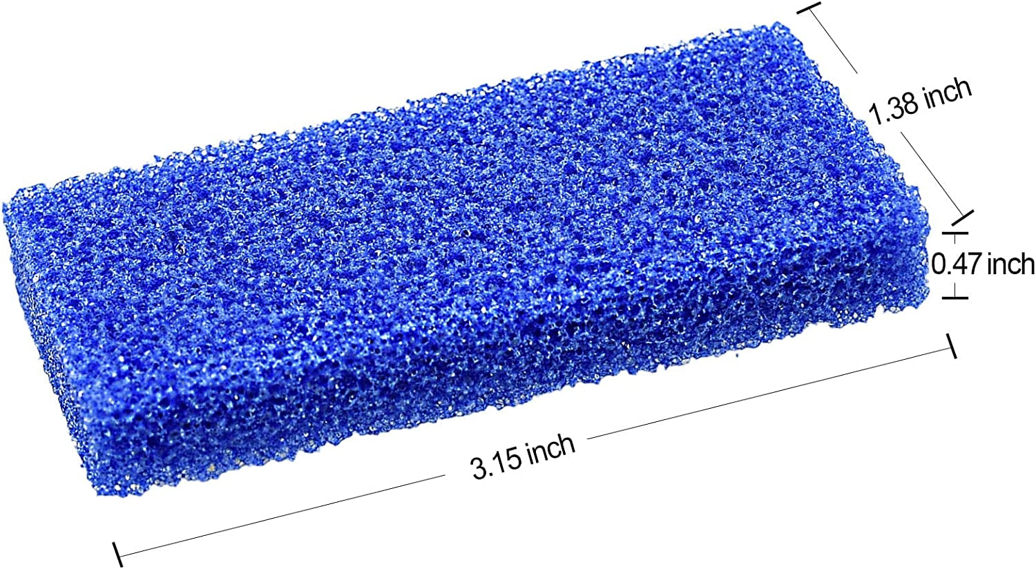 Disposable Foot Scrubber Sponge Pads Pedicure Pumice Stone for Feet Callus Remover Coarse Blue 40Pcs
