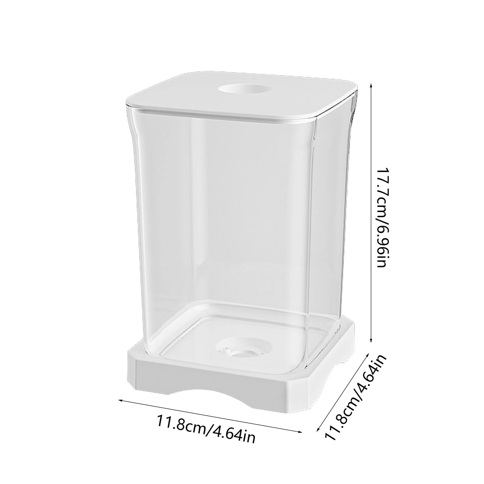 Mini Self-Cleaning Aquarium LED Cube Ecosystem, Desktop Aquarium Starter Kit LED Lighting Design, Fake Fish Tank Mini Aquarium, Fake Aquarium Decorative Lamp, Gift for Kids, White