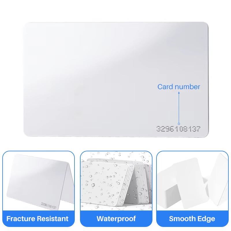 10PCS Rewritable RFID 13.56Mhz CUID UID Blank Card Clone Card Copyable Changeable Smart IC S50 Card Duplicator White Cards